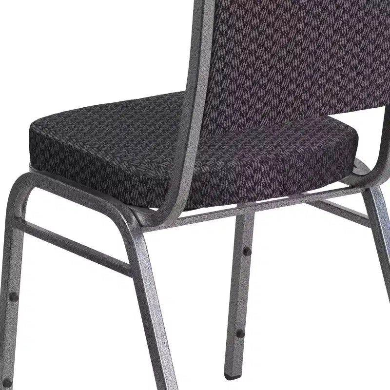 Crown Back Stacking Banquet Chair, 500 LBS Capacity, Upholstered, Commercial Grade
