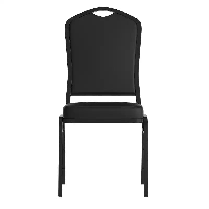 Crown Back Stacking Banquet Chair, 500 LBS Capacity, Upholstered, Commercial Grade
