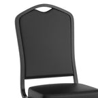 Crown Back Stacking Banquet Chair, 500 LBS Capacity, Upholstered, Commercial Grade