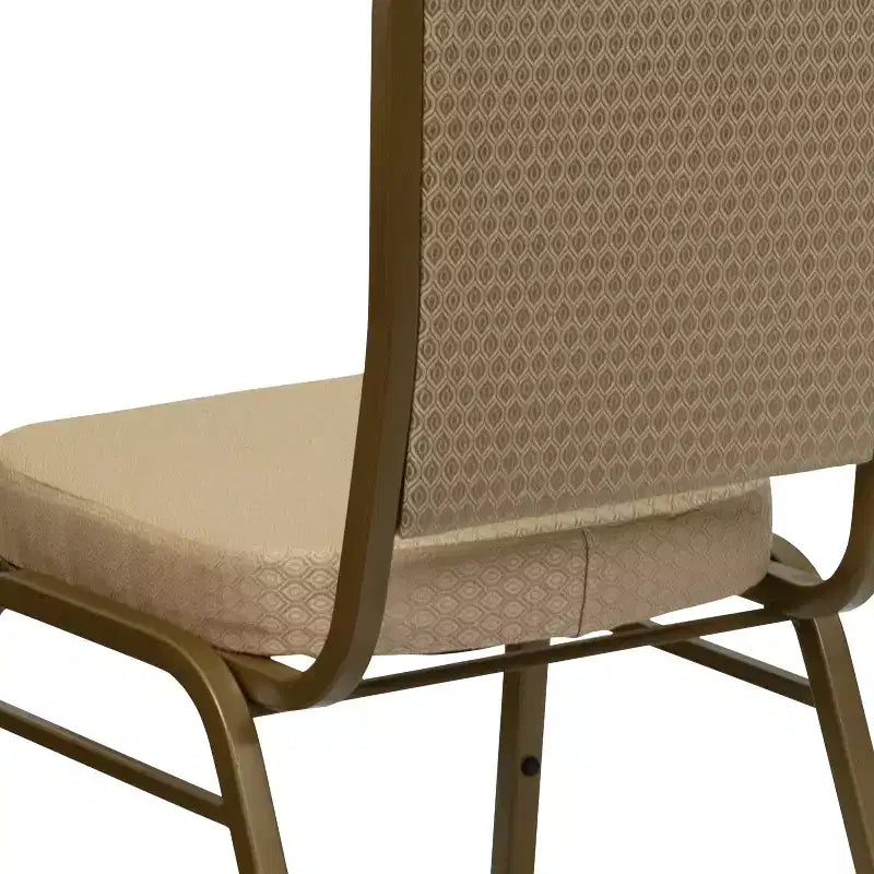 Crown Back Stacking Banquet Chair, 500 LBS Capacity, Upholstered, Commercial Grade