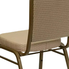 Crown Back Stacking Banquet Chair, 500 LBS Capacity, Upholstered, Commercial Grade