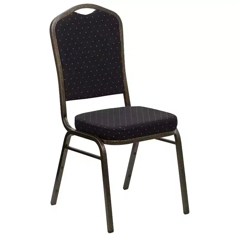 Crown Back Stacking Banquet Chair, 500 LBS Capacity, Upholstered, Commercial Grade