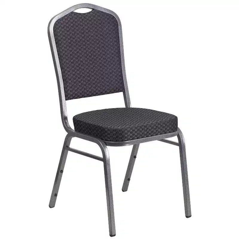 Crown Back Stacking Banquet Chair, 500 LBS Capacity, Upholstered, Commercial Grade