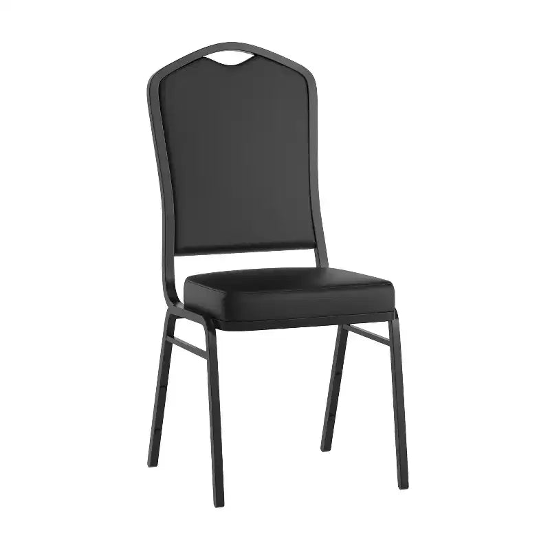 Crown Back Stacking Banquet Chair, 500 LBS Capacity, Upholstered, Commercial Grade