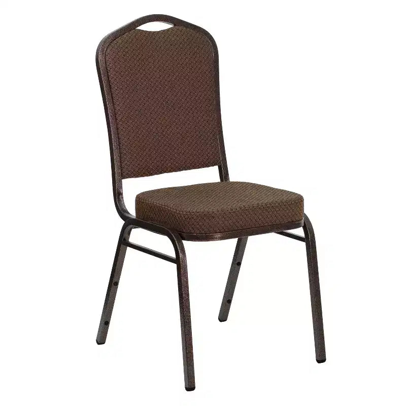 Crown Back Stacking Banquet Chair, 500 LBS Capacity, Upholstered, Commercial Grade