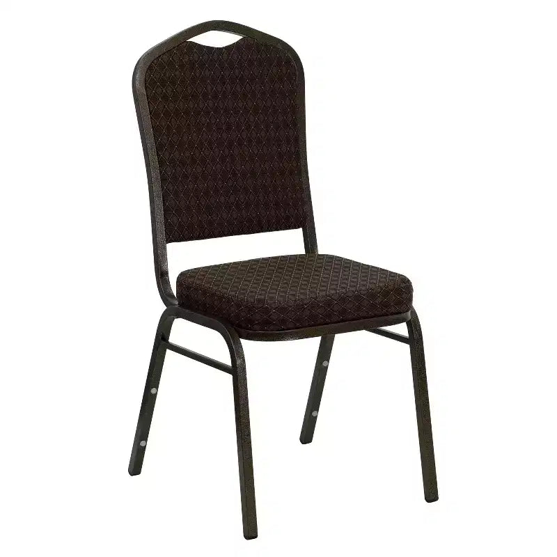 Crown Back Stacking Banquet Chair, 500 LBS Capacity, Upholstered, Commercial Grade