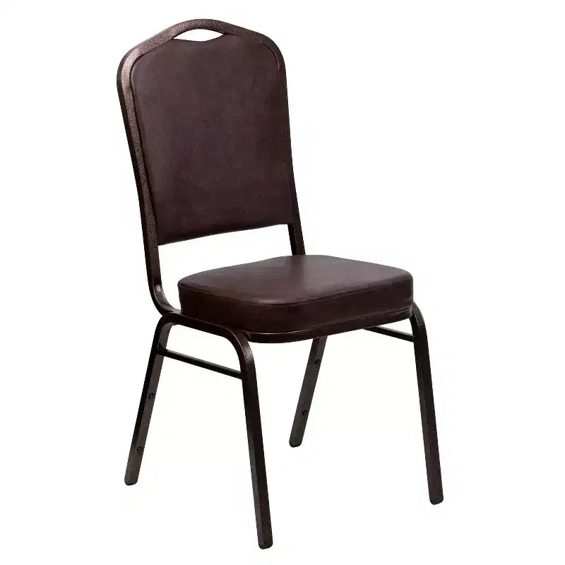 Crown Back Stacking Banquet Chair, 500 LBS Capacity, Upholstered, Commercial Grade