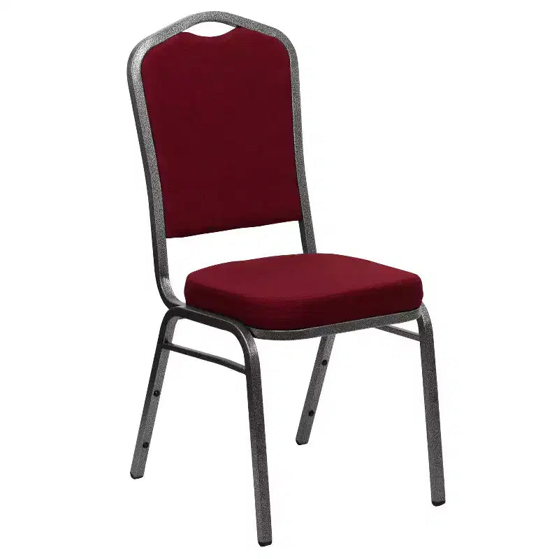 Crown Back Stacking Banquet Chair, 500 LBS Capacity, Upholstered, Commercial Grade