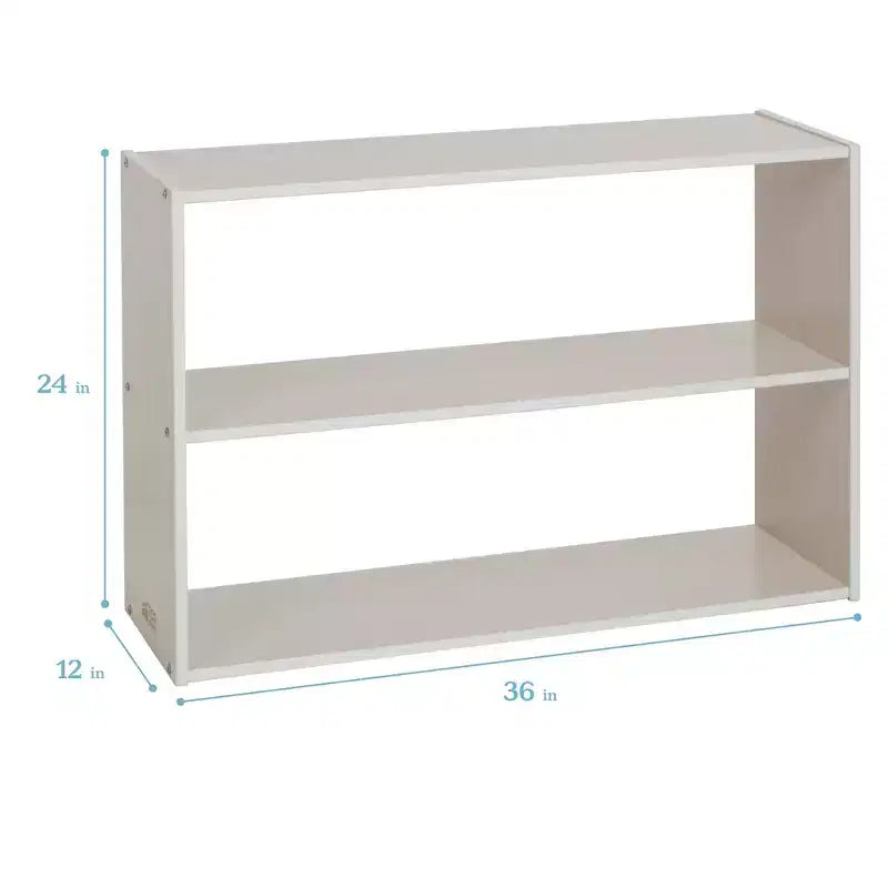 2-Shelf Double-Sided Storage Cabinet, 24", Birch Plywood, Classroom & Playroom Organizer