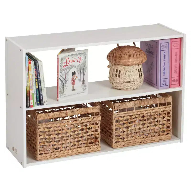2-Shelf Double-Sided Storage Cabinet, 24", Birch Plywood, Classroom & Playroom Organizer