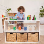 2-Shelf Double-Sided Storage Cabinet, 24", Birch Plywood, Classroom & Playroom Organizer