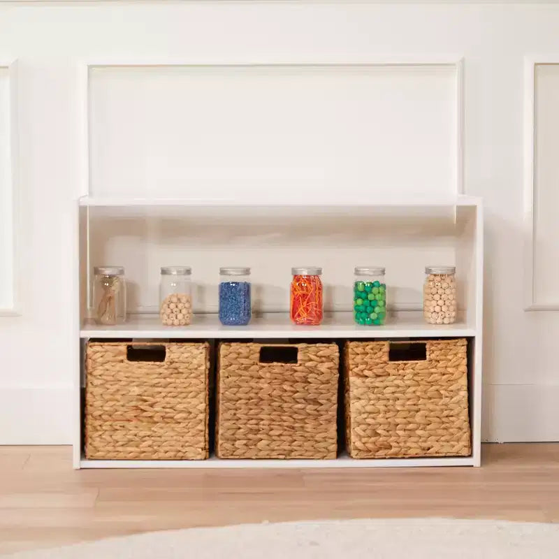 2-Shelf Double-Sided Storage Cabinet, 24", Birch Plywood, Classroom & Playroom Organizer