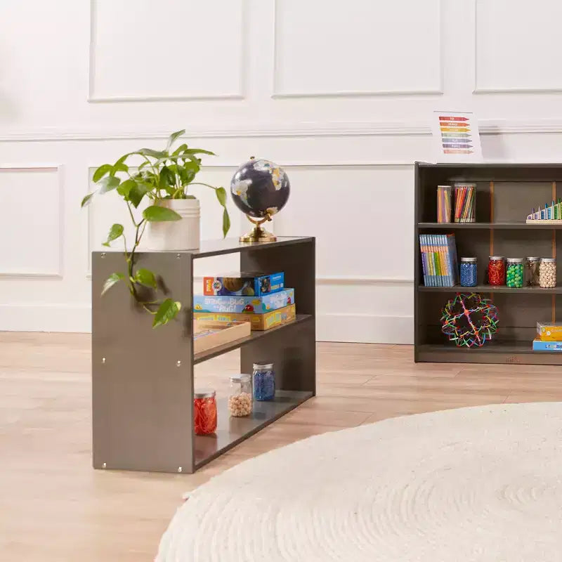 2-Shelf Double-Sided Storage Cabinet, 24", Birch Plywood, Classroom & Playroom Organizer