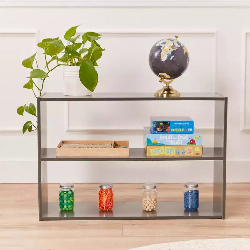 2-Shelf Double-Sided Storage Cabinet, 24", Birch Plywood, Classroom & Playroom Organizer