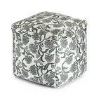 Indoor/Outdoor Square Pouf, Handmade, Fair Trade Certified, 19" Polypropylene Fill