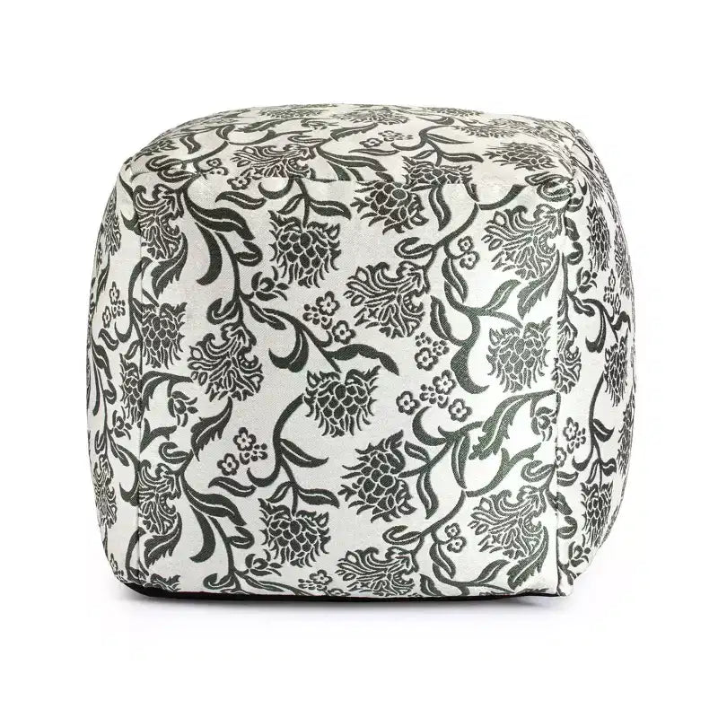 Indoor/Outdoor Square Pouf, Handmade, Fair Trade Certified, 19" Polypropylene Fill