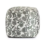 Indoor/Outdoor Square Pouf, Handmade, Fair Trade Certified, 19" Polypropylene Fill