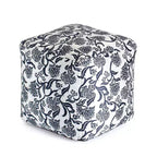 Indoor/Outdoor Square Pouf, Handmade, Fair Trade Certified, 19" Polypropylene Fill