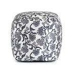 Indoor/Outdoor Square Pouf, Handmade, Fair Trade Certified, 19" Polypropylene Fill