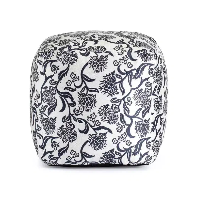Indoor/Outdoor Square Pouf, Handmade, Fair Trade Certified, 19" Polypropylene Fill