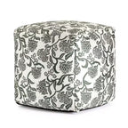 Indoor/Outdoor Square Pouf, Handmade, Fair Trade Certified, 19" Polypropylene Fill